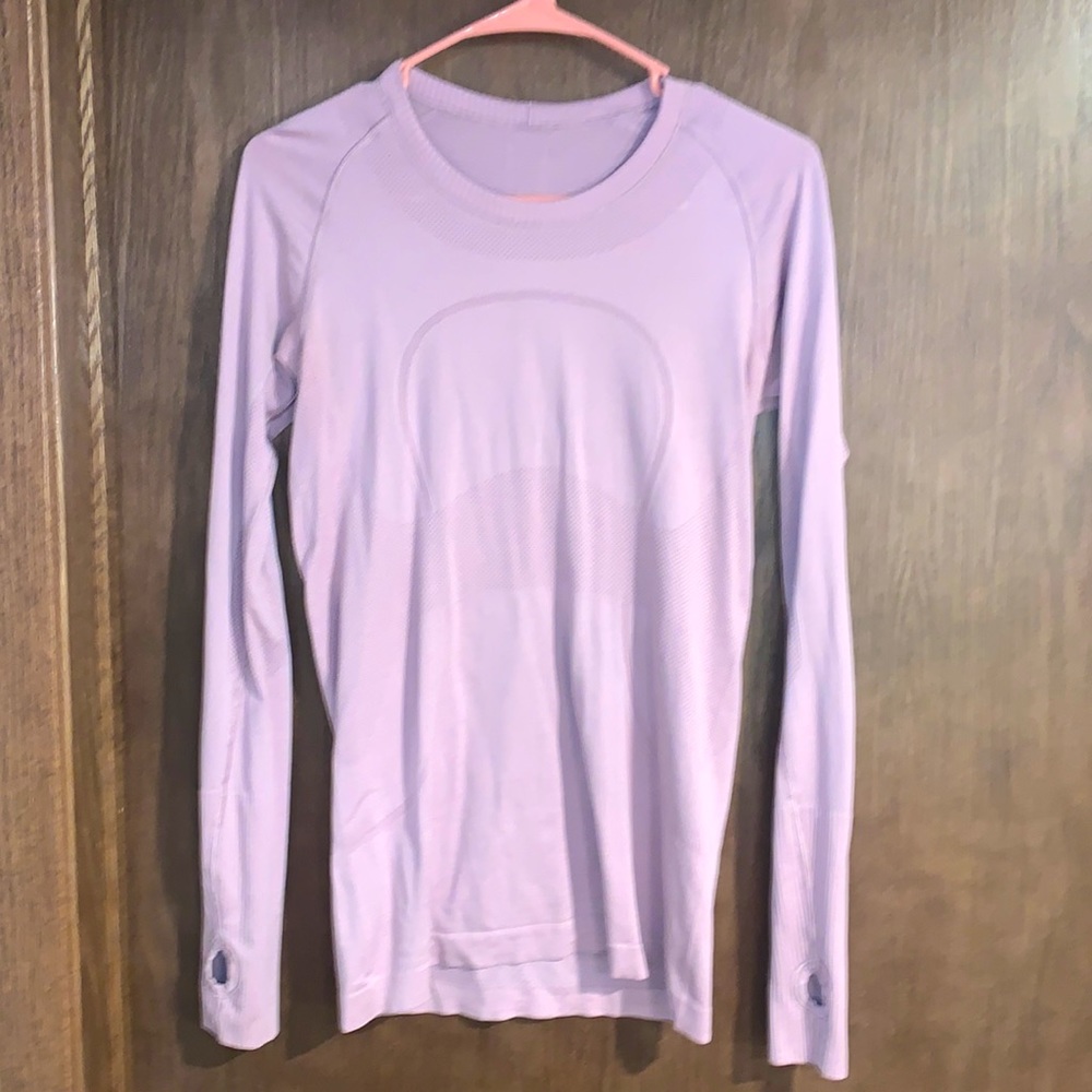 Lululemon pink long sleeve shirt. Size 8